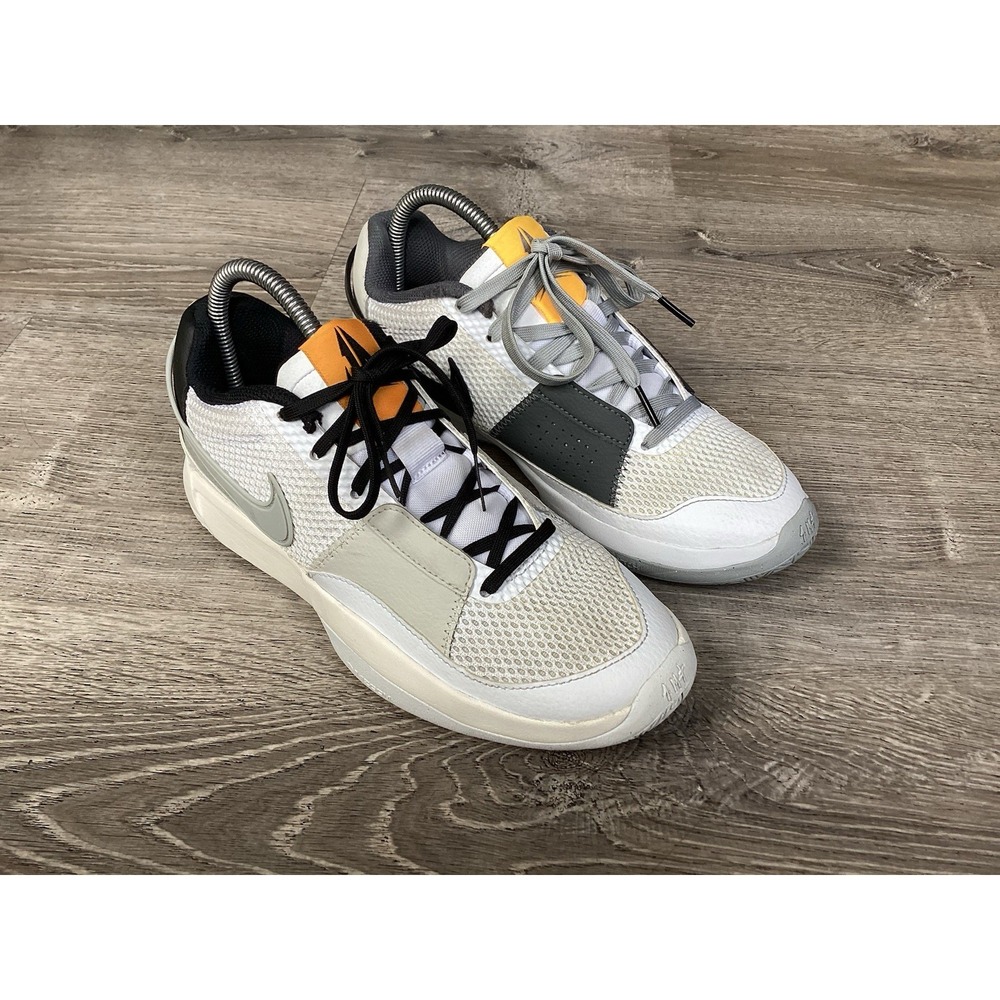 Nike Ja 1 Light Smoke Grey Basketball Sneakers Mens 6.5 DR8785-100 White Gray - Picture 2 of 12